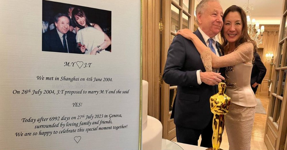Michelle Yeoh, 60, marries ex-Ferrari CEO Jean Todt, 77, after 19-year engagement bit.ly/3KiFtUx
