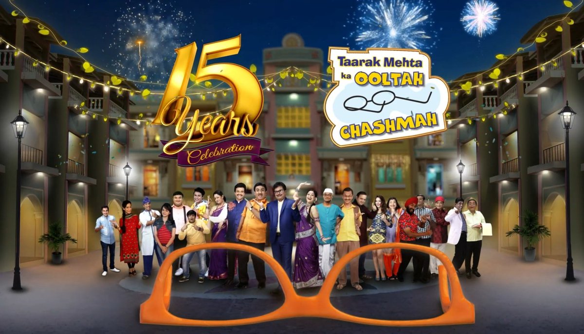 A show comes & becomes part of lives of millions including me. Numerous happysodes, laughter, lessons, emotions of joy & sometimes tears too. Congratulations to whole cast & crew who has been part of the show & do tremendous work to make us laugh. 

#15YearsofTMKOC @TMKOC_NTF