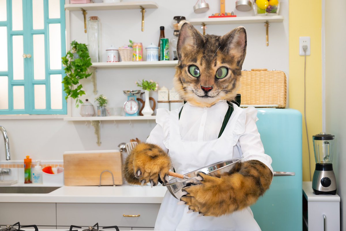 maycat05's tweet photo. Let's cooking♡

📸マキナさん（ #cat_makina ）

 #FursuitFriday https://t.co/5fgcOa5CXX