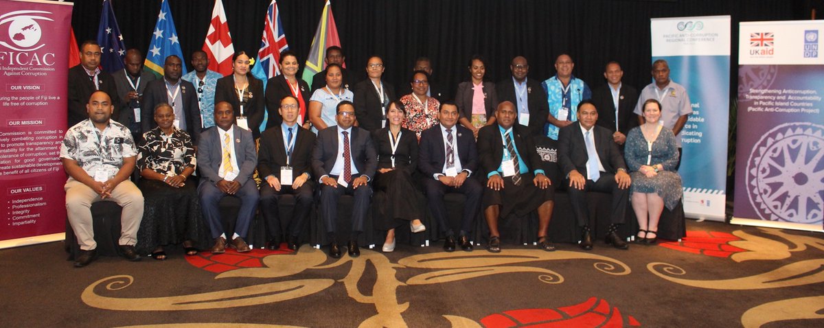 UNDP_Pacific's tweet photo. A whole-of-society approach to #anticorruption echoed throughout the #Pacific Regional Conference. All participants committed themselves to continued regional coordination & cooperation in addressing corruption and promoting good governance towards #Pacific2050.
#PacificAct https://t.co/mUygbH2bf0