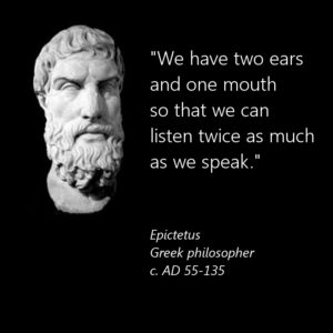As <a href="/simonsinek/">Simon Sinek</a> says "Effective communication starts with listening".

Don't underestimate the power of listening!  As the saying goes... "listen to understand not to respond".