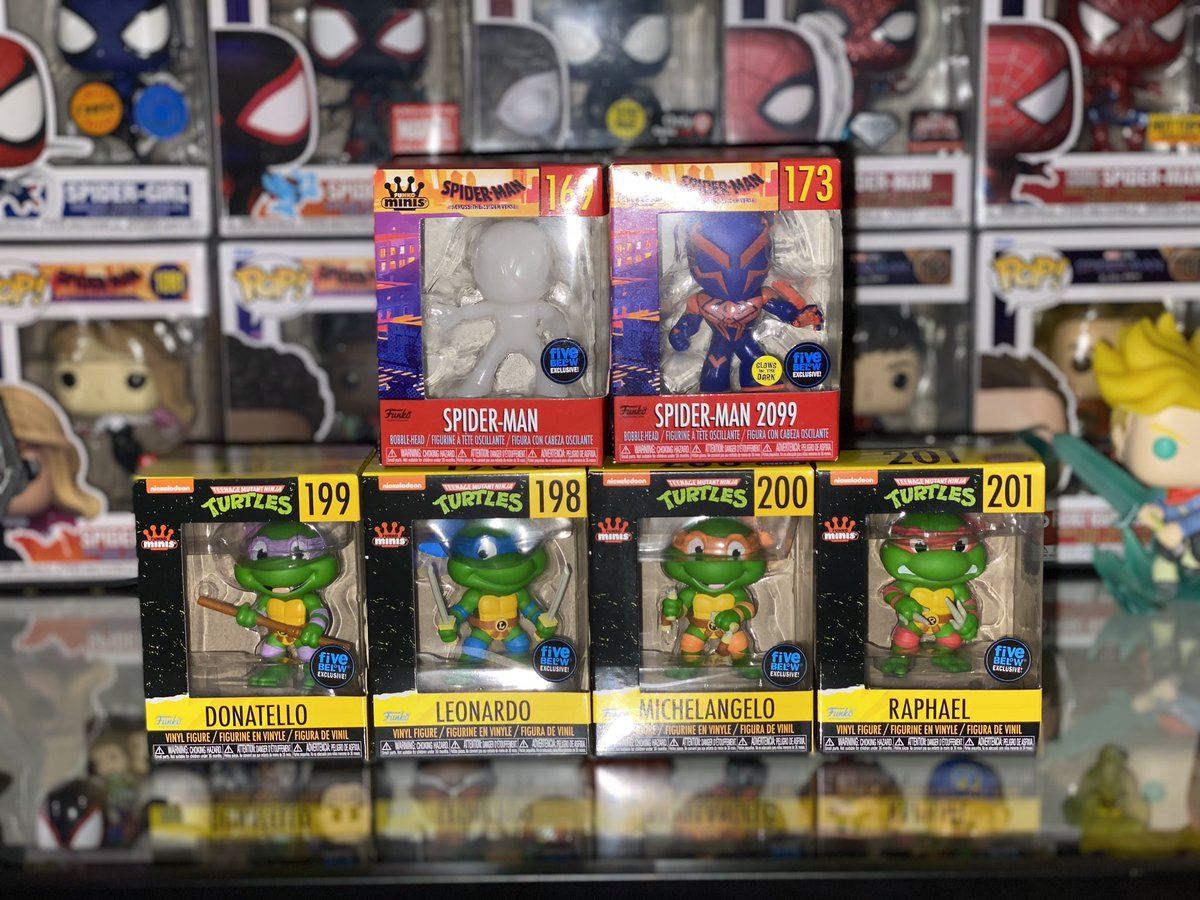 Jay__301's tweet photo. Five below haul🔥🐢🕸️
#FunkoMinis #TMNTLeo #TMNTDonnie #TMNTMikey #TMNTRaph #SpiderMan

@DisTrackers @funkofinderz @FunkoPOPsNews @Topetahpbpn @TheFunkoBros @funkocollectorz @MidniteHauer @MasalovesPOP @JoMomma29 @PrettyBoyM_Sota @tdragons345 @dj3cb @pophawk84 @EZPopsandSodas https://t.co/W36xUIWrik