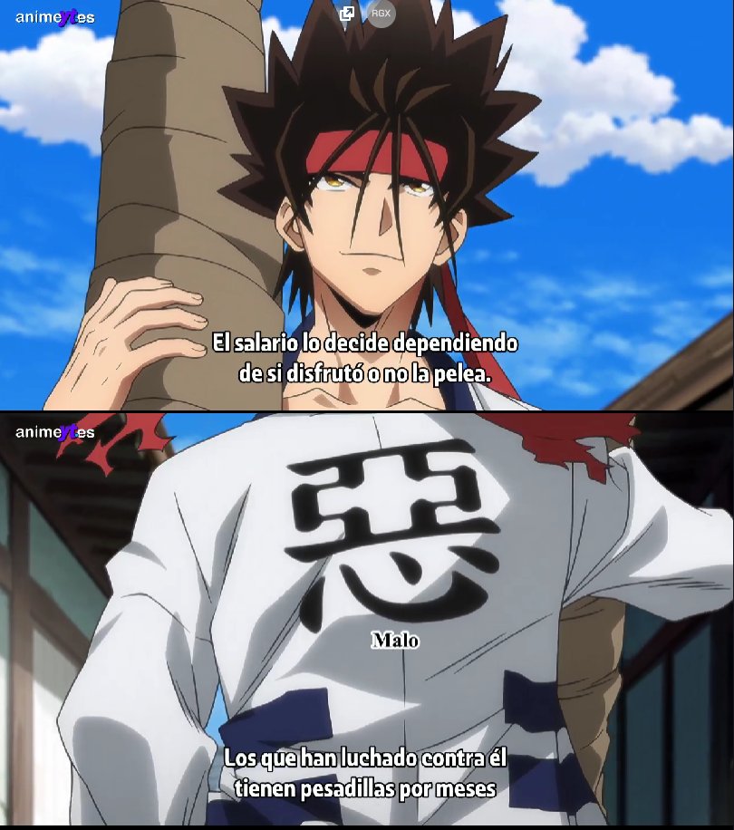 MaverickwolfZX's tweet photo. El símbolo de "Malo" mostrado hasta con orgullo, un recordatorio de como fue marcado y por quienes pelea. Sanosuke Sagara todo un personaje, de lo mejor que encontraras en este anime.
#RurouniKenshin #Sanosuke #Kenshin https://t.co/Ch82DvNnd4