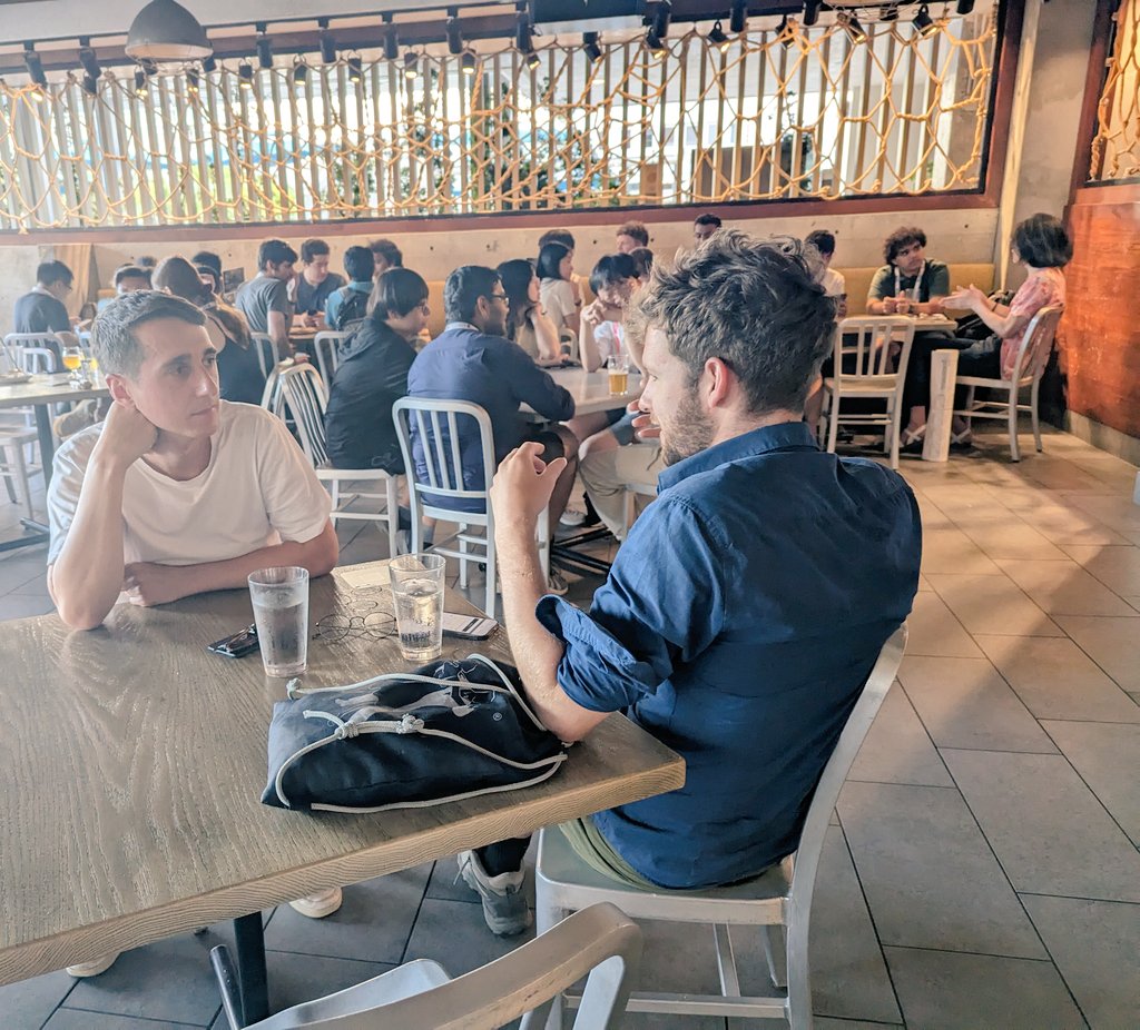 DynamicWebPaige's tweet image. ✨👩‍💻🧮 Code + Math Meetup at #ICML2023 has exploded to 120 (!!) attendees. Y&apos;all are awesome! 😀