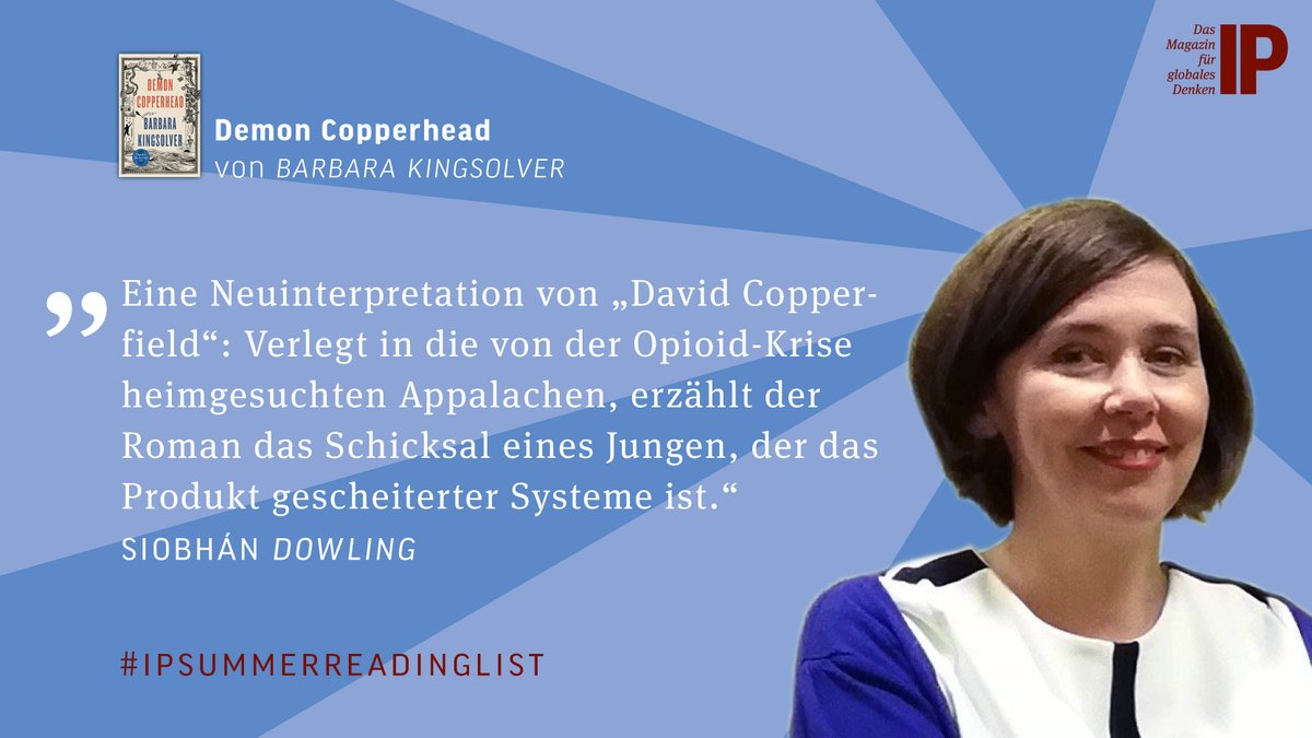 Int_Politik's tweet photo. Die nächste Buchempfehlung für die #IPSummerReadingList kommt von @SiobhanDowling. Was ist Ihr Lesetipp für den Sommer? Rein in die Kommentare 👇📚 https://t.co/dR2P2eMBQR