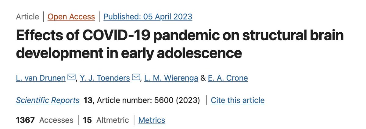 SINetwork's tweet photo. This recent study investigated the effects of COVID-19 pandemic on structural #brain development in early adolescence.  

#Neuroscience

https://t.co/donNHl1Nma https://t.co/kwsl3guNG0