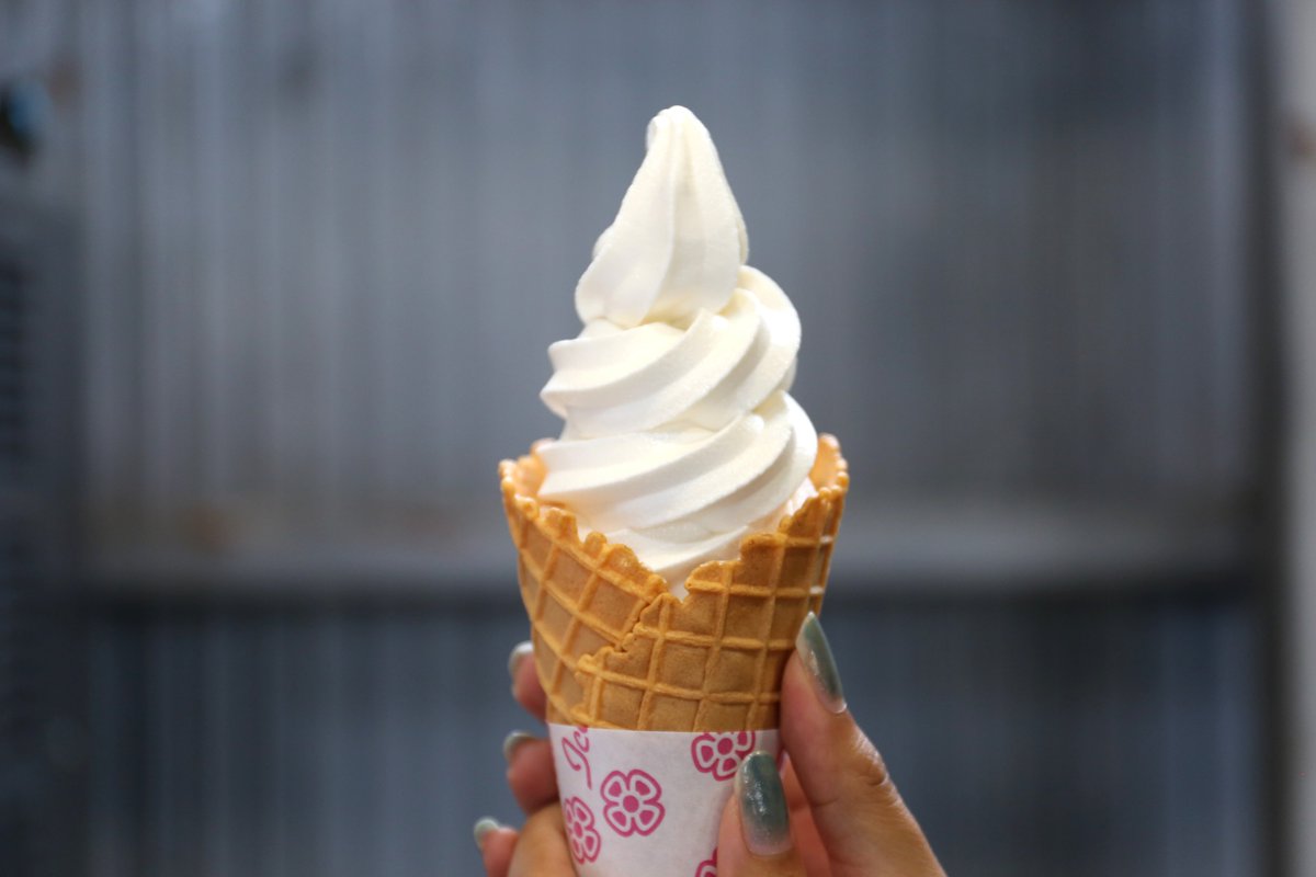 暑い夏の季節にピッタリ🍦
社員が作ったソフトクリームです☺