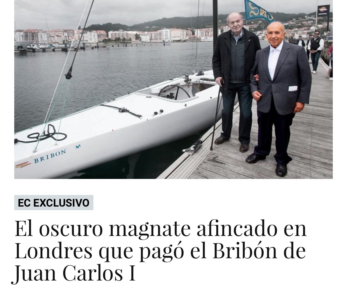 JesusCintora's tweet photo. "Un magnate venezolano implicado en escándalos financieros pagó el último Bribón donde navega Juan Carlos I. Nadie se ha preguntado por el origen del dinero para construirlo y mantenerlo. Ni la Agencia Tributaria. Podría ser otra donación encubierta" https://t.co/VxkcYejiRT https://t.co/k7oAt4114l