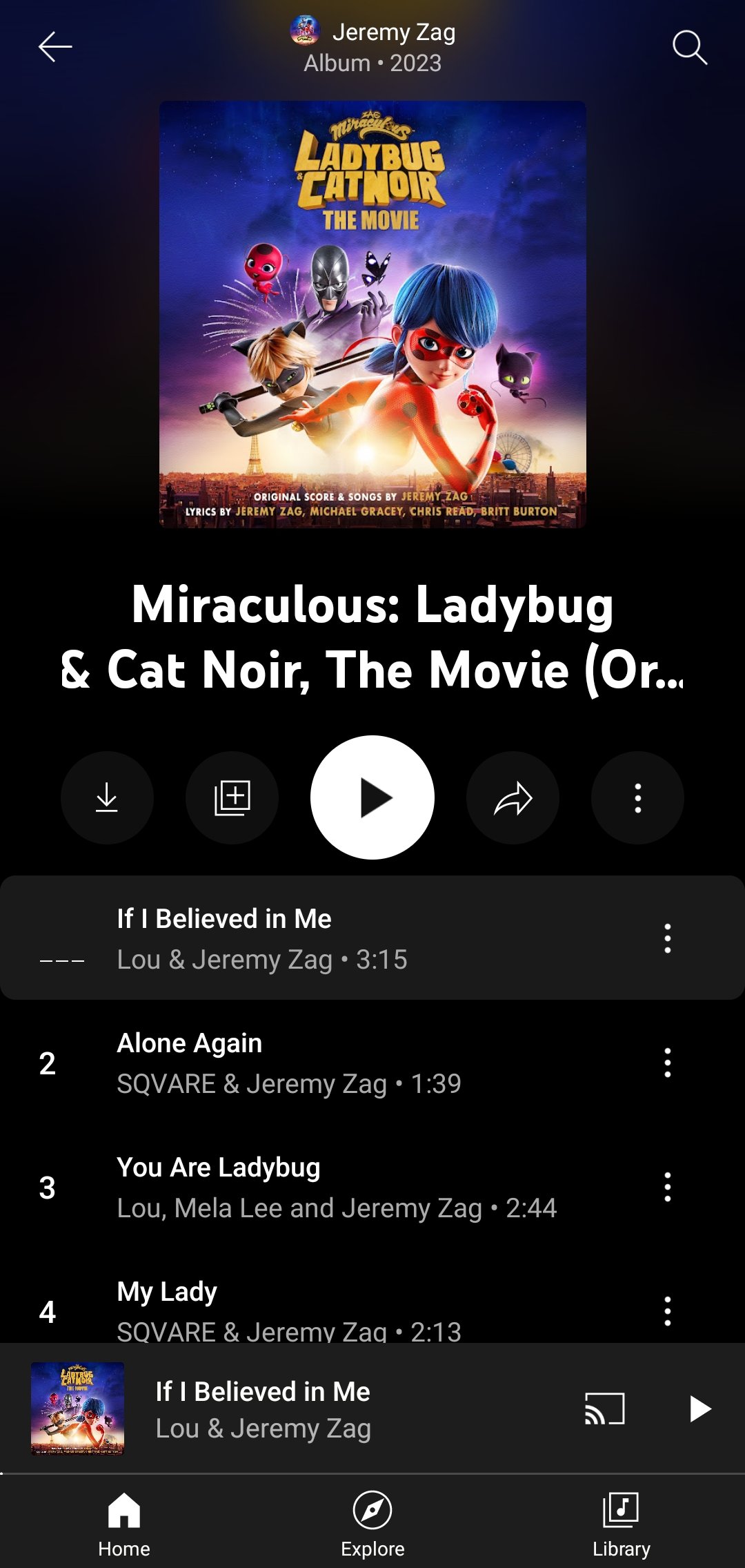 Miraculous: Ladybug & Cat Noir, The Movie (Original Soundtrack) - Album by  Jeremy Zag