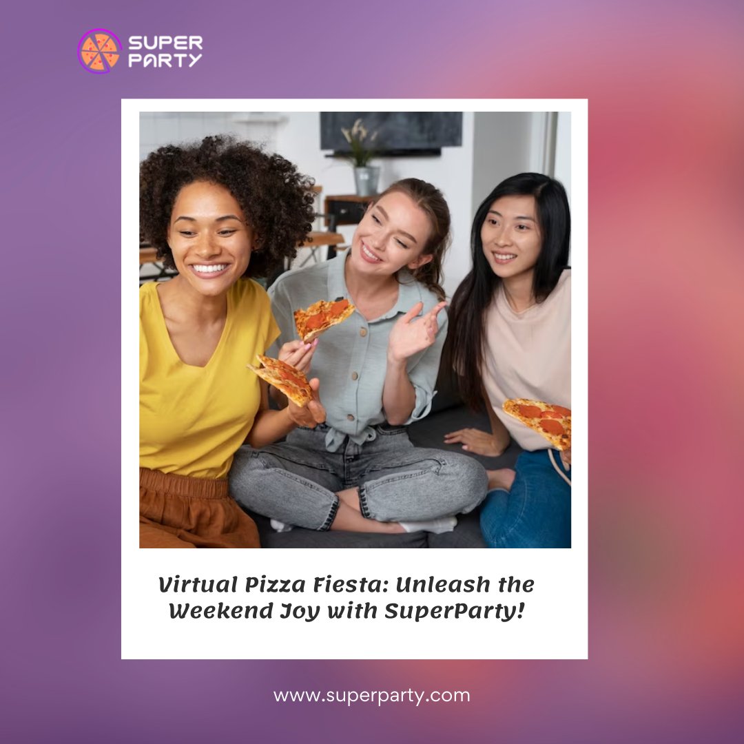_SuperParty_'s tweet photo. Begin your weekend with a virtual pizza bash that promises laughter, fun, and delectable slices
Join us at https://t.co/pkv5vup5Oy and make your Friday unforgettable
#superparty #virtualpizzaparty #Friyay #VirtualPizzaBash #TGIF #FridayVibes #virtualpizza #virtualcelebrations https://t.co/PX03l09JGU