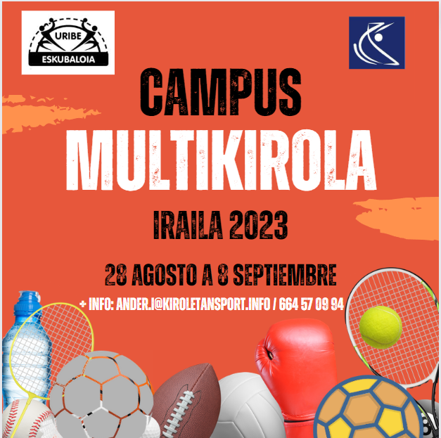 KiroletanSport's tweet photo. Este Septiembre 2023, el Campus Multikirola Urduliz llega con una emocionante propuesta para los más jóvenes. ¡No te lo puedes perder!

🗓 FECHAS:
Del 28 Agosto al 8 de Septiembre

⏰ HORARIO:
Campus sin Comida: 08:30-14:30h

Toda la información: https://t.co/JyetIj9z2w https://t.co/k95ZTtFYB7