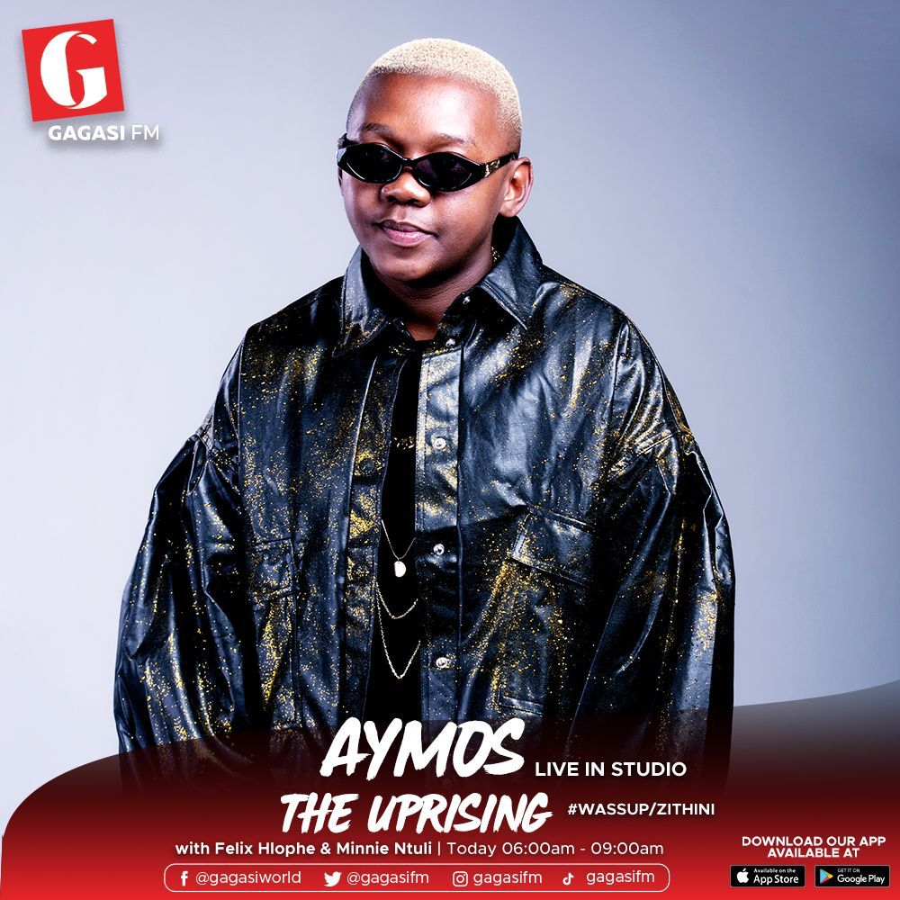 Catch @Aymos_shili this morning on @gagasifm for an insight on his new music and career journey so far. Tune in at 08:00! 📻