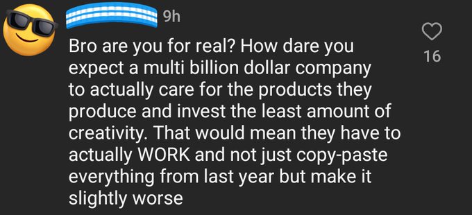 This has got to be the best description of the current state of Call of Duty that I've ever heard https://t<a href="/tag/neverforget911"class="tags"><span>#neverforget911</span></a>