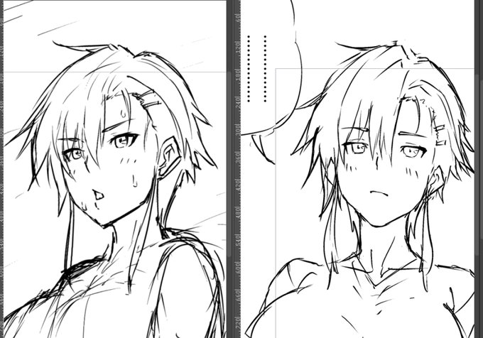 顔の作画少し安定してきた… 