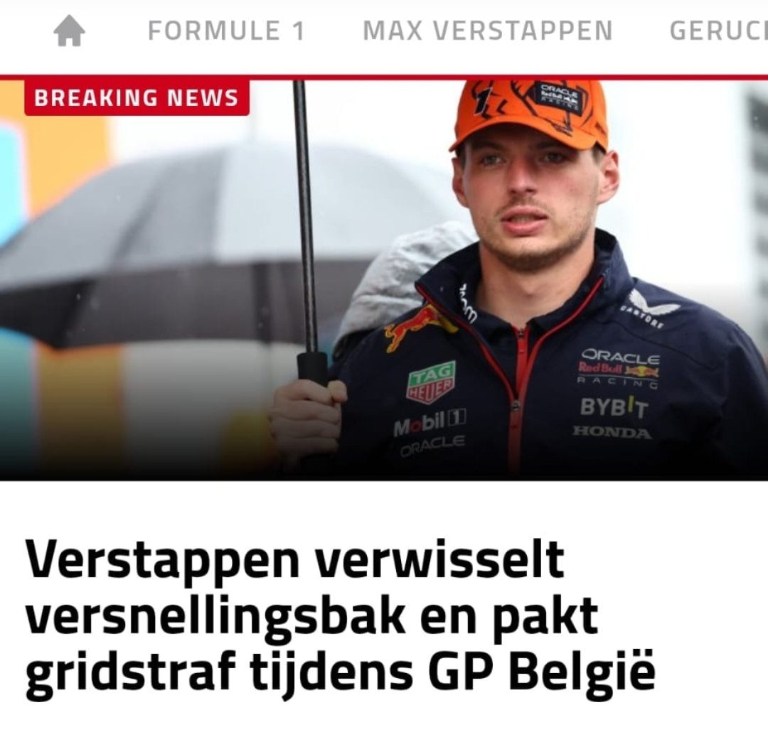 Nooit geweten dat Max dat soort dingen allemaal zelf doet.

#BelgianGP #verstappen