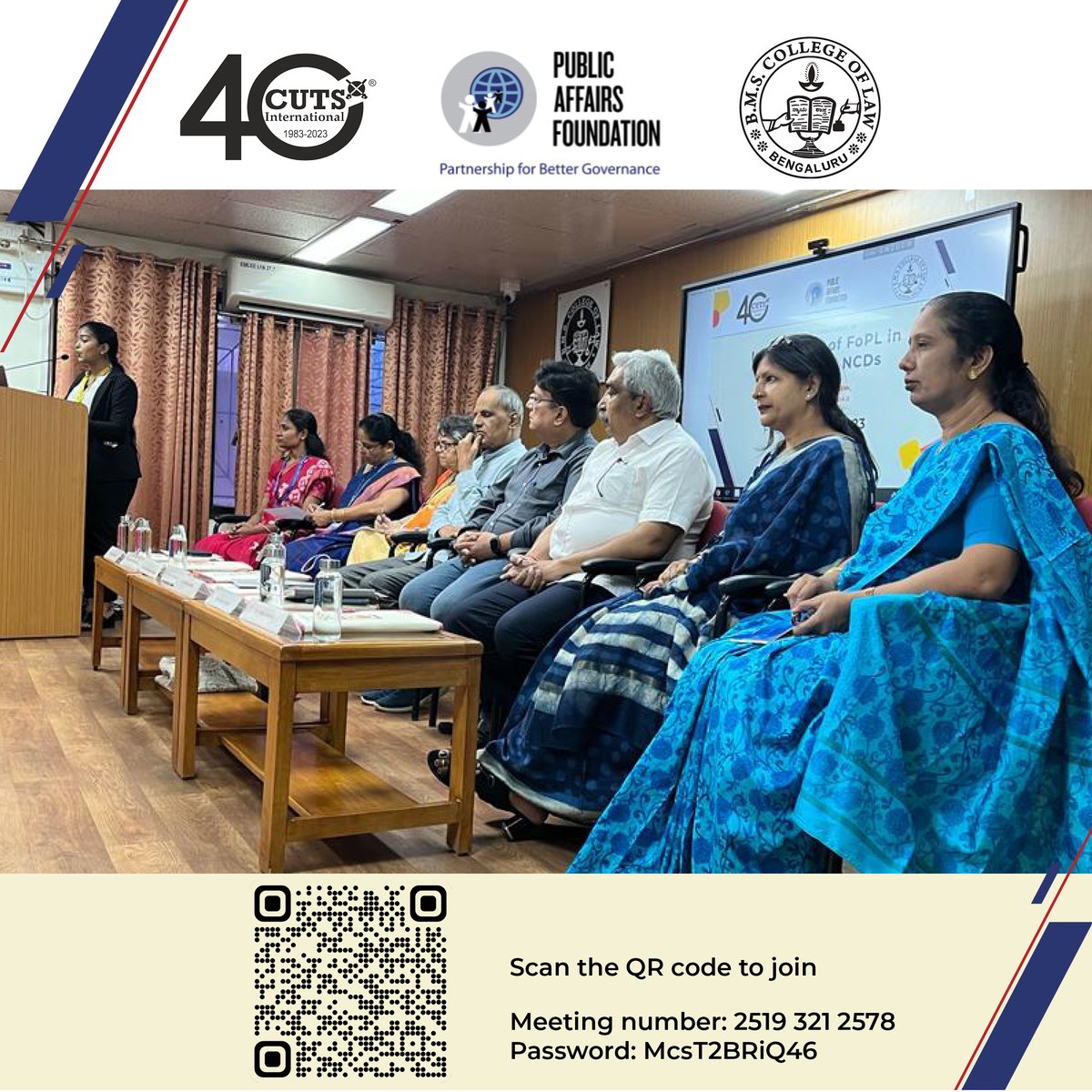 Commencing the State Level Consultation on importance of FoPL - Scan the QR code to join the live session.

@annaravi 
@onthinktanks
@cutsint
@pacindia
@MoHFW_INDIA
@pafglobal