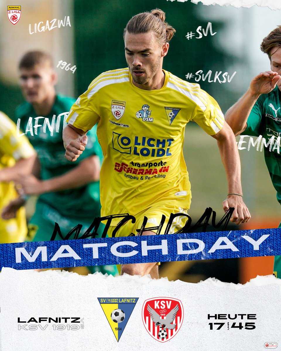 svlafnitz's tweet photo. Das Warten hat ein Endeβ¦βοΈ
Wir starten mit einem Derby in die neue Saison!π₯
π - KSV 1919
β° - 17:45 Uhr
π - FuΓballarena Lafnitz
#SVLKSV #LigaZwa #AdmiralLigaZwa #SVLafnitz https://t.co/HLKh0w3roO