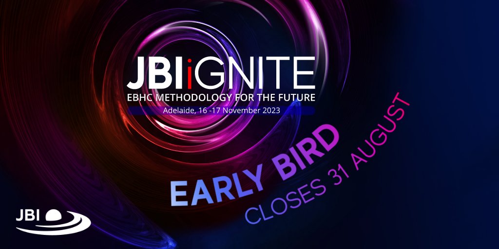 JBI_EI's tweet photo. Don't miss the opportunity to join @craigSL01 at #JBIiGNITE for his engaging rapid-fire methodology session. Connect with international experts as we collectively shape the future of evidence-based healthcare.  
Early bird registrations close 31 August: https://t.co/UXqa7O0dEe https://t.co/2g4QZ75mU1