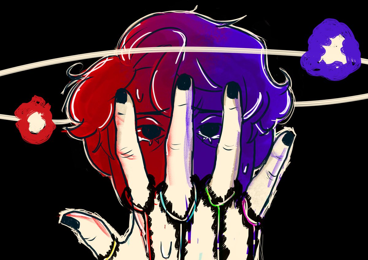 daniartsy's tweet photo. Otra versión 
Inspirado por fanart de D!sco Elys!um https://t.co/DPX0OXRQwD