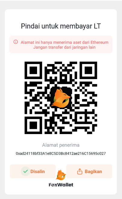 sanji4441's tweet photo. @FoxWallet @hope_ecosystem 0xad24118bf33A1e8C5D3Bc8412ae216C15695c027 https://t.co/ZqHHON9Mn0