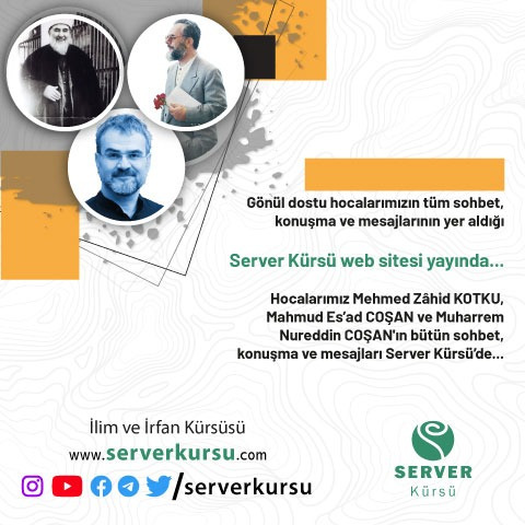 serveryayinlari's tweet photo. Hocalarımız Mehmed Zâhid KOTKU, Mahmud Es’ad COŞAN ve Muharrem Nureddin COŞAN'ın bütün sohbet, konuşma ve mesajlarının yer aldığı arşiv niteliğindeki dijital kürsüye  https://t.co/HbKSlcgFBT adresinden ulaşabilirsiniz.

Server Kürsü
İlim ve İrfan Kürsüsü https://t.co/FEMn8Rl0G5