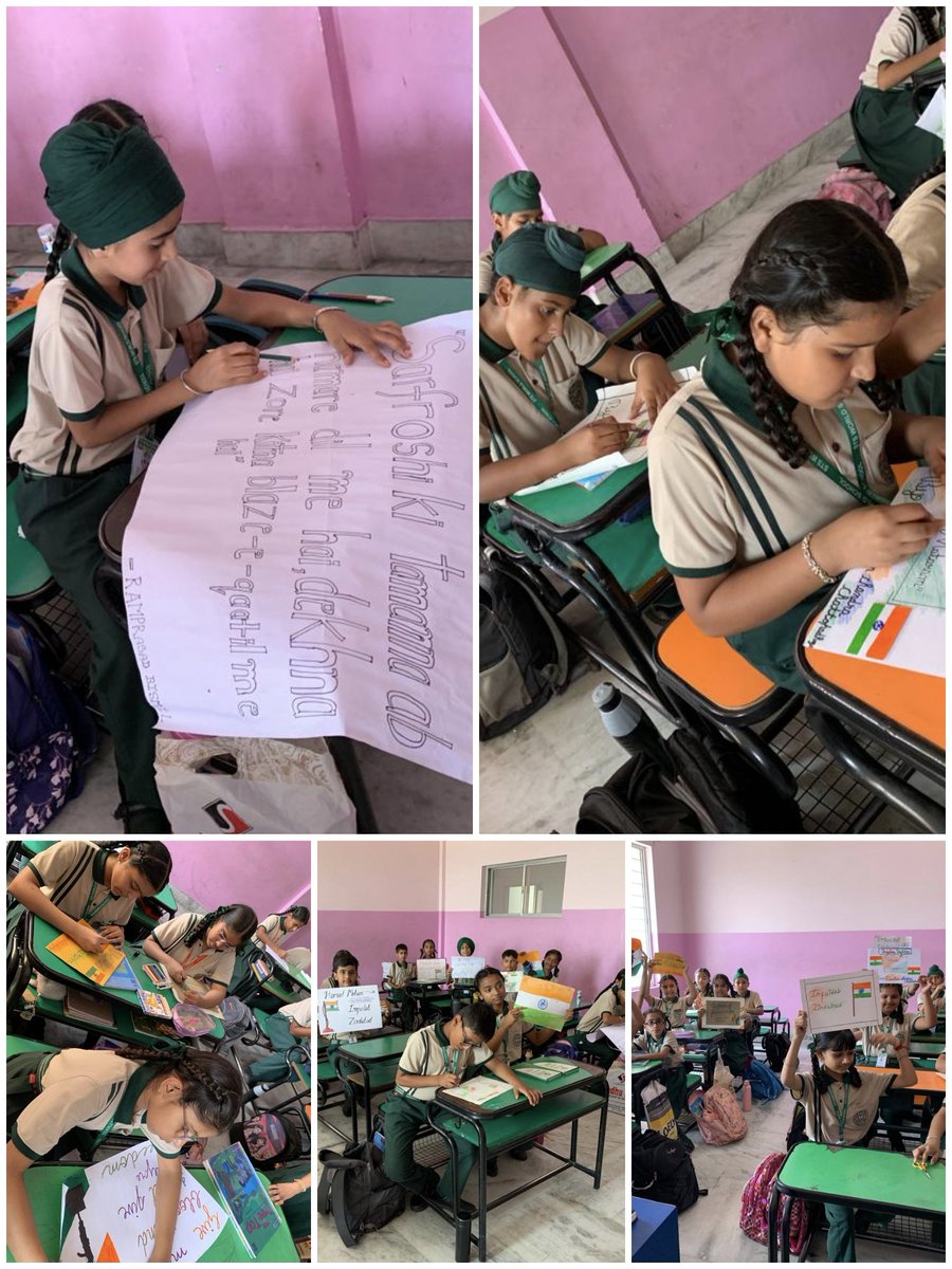 NishuJoshi16's tweet photo. SDG Goal No. 16 Activity: Slogan Writing on Freedom 📝
Class VB at STS World School unleashed their creativity today in an inspiring way. Our young minds expressed their thoughts on promoting peace, justice, and strong institutions.@STSWSRAJGOMAL @Prabhjo60556013 @KulbirK34024539 https://t.co/6t3vr4Ffli