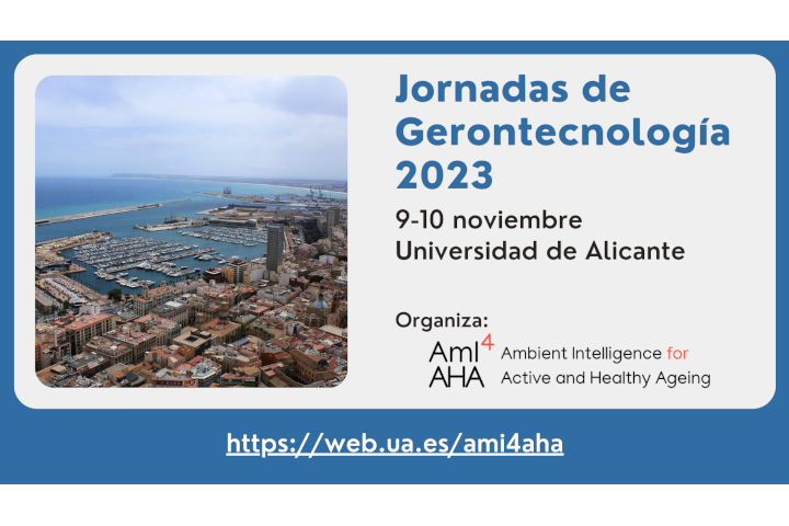 ami4aha's tweet photo. Organizamos los días 9 y 10 de noviembre, las Jornadas de Gerontecnología en @UA_Universidad para crear sinergias y colaboraciones entre los expertos de las diferentes disciplinas implicadas en tecnologías para mayores

https://t.co/fNFCzXurcb

#AAL #healthcare #gerontechnology https://t.co/eiZTPs4TFN