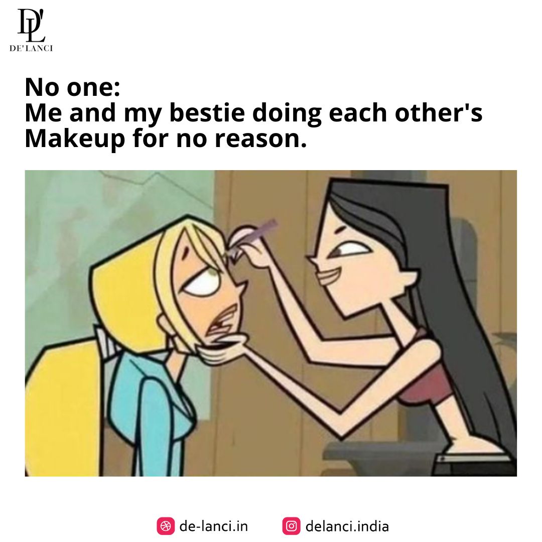 When there's no reason to get glammed up, but you and your bestie just can't resist!

#delanciindia #delanci #delancicosmetics #delancisale #LongLastingMakeup #VeganMakeup  #eyeshadowpalettes #concealerpalette #concealerhacks