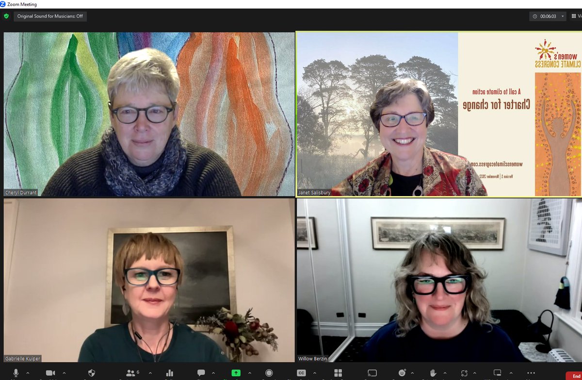Thanks to Cheryl Durrant, Willow Berzin and Gabrielle Kuiper for an insightful Women's Climate Conversation online on Wed 26 Jul @SalisburyJanet womensclimatecongress.com/womens-climate…
