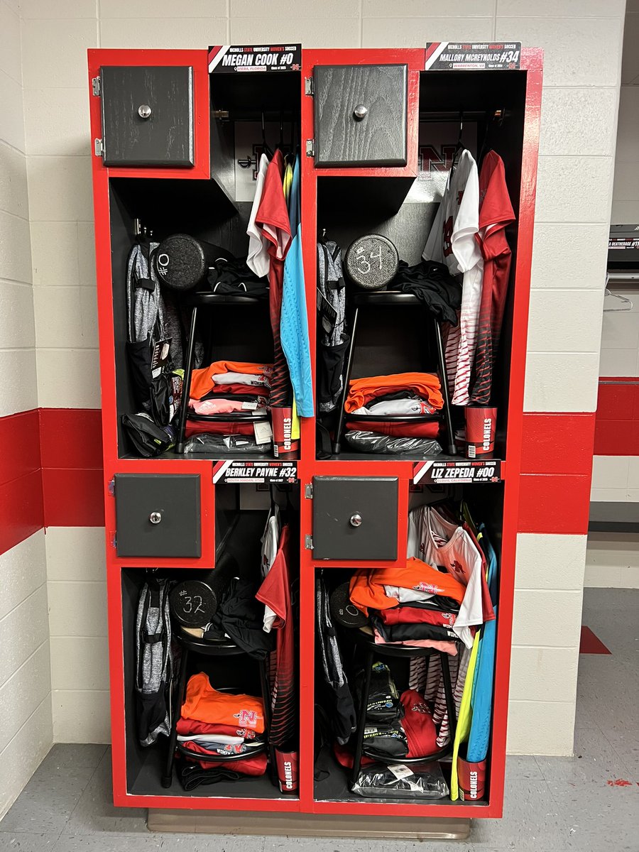 Locker Room is All Set & Ready To Go! Can’t Wait To Get Started Tomorrow With Our ID Camp & Hit The Ground Running! #D1Life #CollegeSoccer #GrindSzn #Family #TimeToTurnHeads
