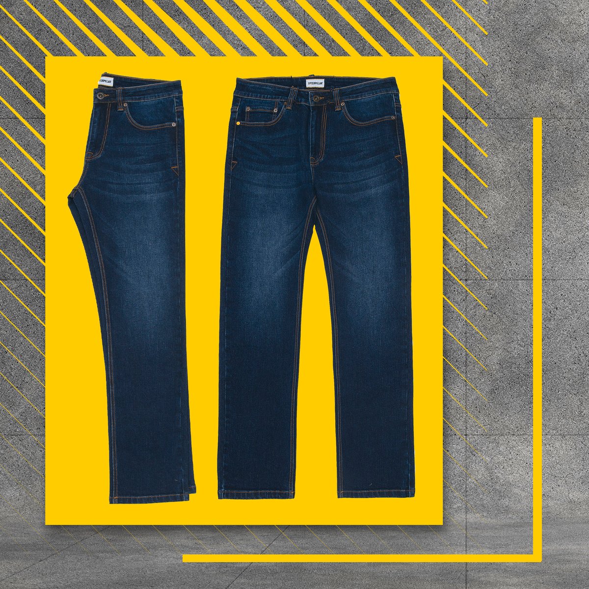 Experience the perfect combination of style and comfort with our Eco Stretch Denim Slim. #catfootwearsa #footwear #shoes #workshoes #fashion #fashionshoes #streetstyle #caterpillar #apparel #catapparel