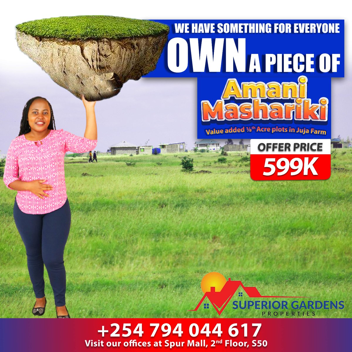 lizz_karanja's tweet photo. We have something for everyone,own a piece of land at amani mashariki
#AmaniGardens @SUPERIORGARDENS3 #PatiaRohoAmani #Worldcoin Aliens My Twitter Kimani Ichungwa Toi Market https://t.co/rfO4KqFfTg