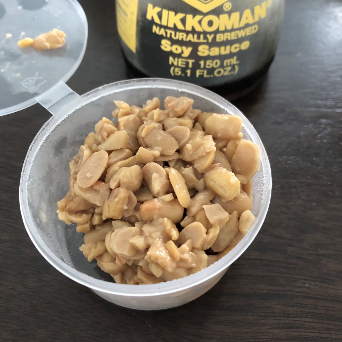 CazooR's tweet photo. 割られ具合が想像とちょっと違ったが、
美味い😋
#thenatto #ひきわり https://t.co/zS7r1i1UiU