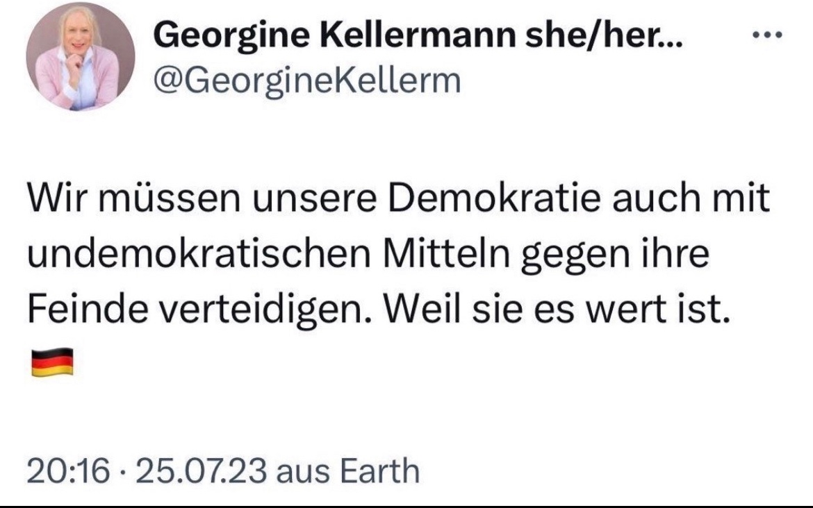 Würde man nach so einem Tweet den 'Demokratiecheck' als Landrat bestehen und wenn nein, warum kann man dann beim @WDRaktuell arbeiten, und warum muss ich für Demokratiefeinde bezahlen? 🤷‍♂️

#GEZabschaffen