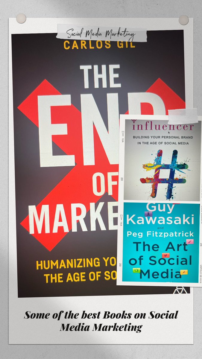 akhil_nanda's tweet photo. #Theendofmarketing by @carlosgil83 #Influencer by #Brittanyhennessy #Theartofsocialmedia @GuyKawasaki @PegFitzpatrick are some of the most insightful books on basics and professional use of social media! 
#Pagesfromydiary https://t.co/dnovctshX0