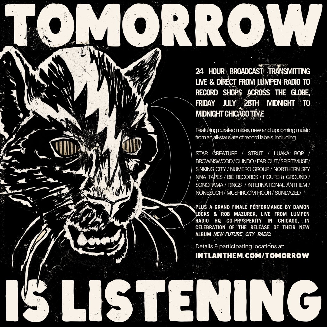 intlanthem's tweet photo. ...𝗮𝗻𝗱 𝘄𝗲'𝗿𝗲 𝗟𝗜𝗩𝗘. broadcasting via @LumpenRadio from midnight-to-midnight Chicago time... swipe > for the full broadcast schedule, and visit https://t.co/B4Jx3lJXKC to tune in https://t.co/XtmXGeMkbO
