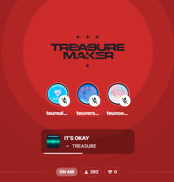 TEUMEonSpotify's tweet photo. 💎 [ MOVE BIG STREAM PARTY ] 💎

STATIONHEAD COLLAB with @TEUNOONAS1, @treasureshradio, @TEUMEonSpotify & @teureals

🔘 Current Listeners: 292
🎯 Goal: 500
‼️ We need: 208

📻: https://t.co/67gKR6xAPh

STREAM MOVE ON SPOTIFY
#TREASURE#REBOOT#TREASUREreboot
 @treasuremembers