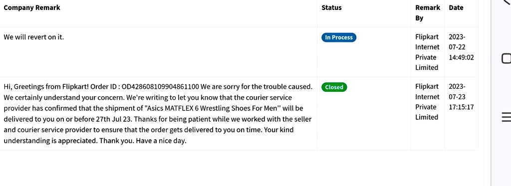 <a href="/flipkartsupport/">FlipkartSupport</a> team ensure that order gets delivered to you on time. How your company works? To make false promises to customer.
Now I must say to you that see in consumer court for false promises.
<a href="/BandBajaateRaho/">BBR - Amplifying Consumer Voice</a> <a href="/nch1915/">National Consumer Helpline</a> <a href="/jagograhakjago/">Consumer Affairs</a>