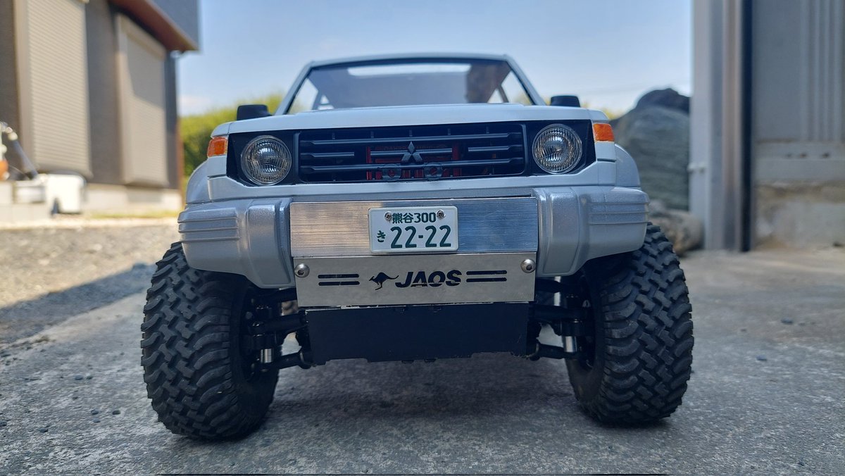 PG3110akiho's tweet image. やべーカッコいい
スキッドプレートが
届きました❗
早速取り付け💪
#スケールクローラー
#ラジコン
#scalecrawler