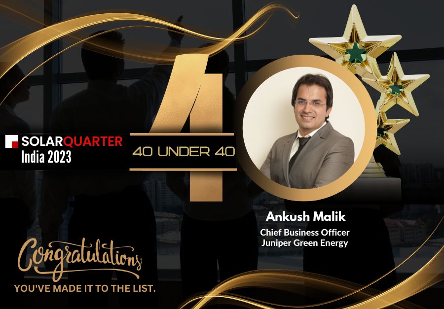 JuniperGE's tweet photo. Congratulations Ankush!! You make us proud!

#solarquarter #powerofyouth #renewbaleenergy #indiansolarindustry #solarpv #cleanenergy #solarleaders #accolades https://t.co/mlbDTjijAR