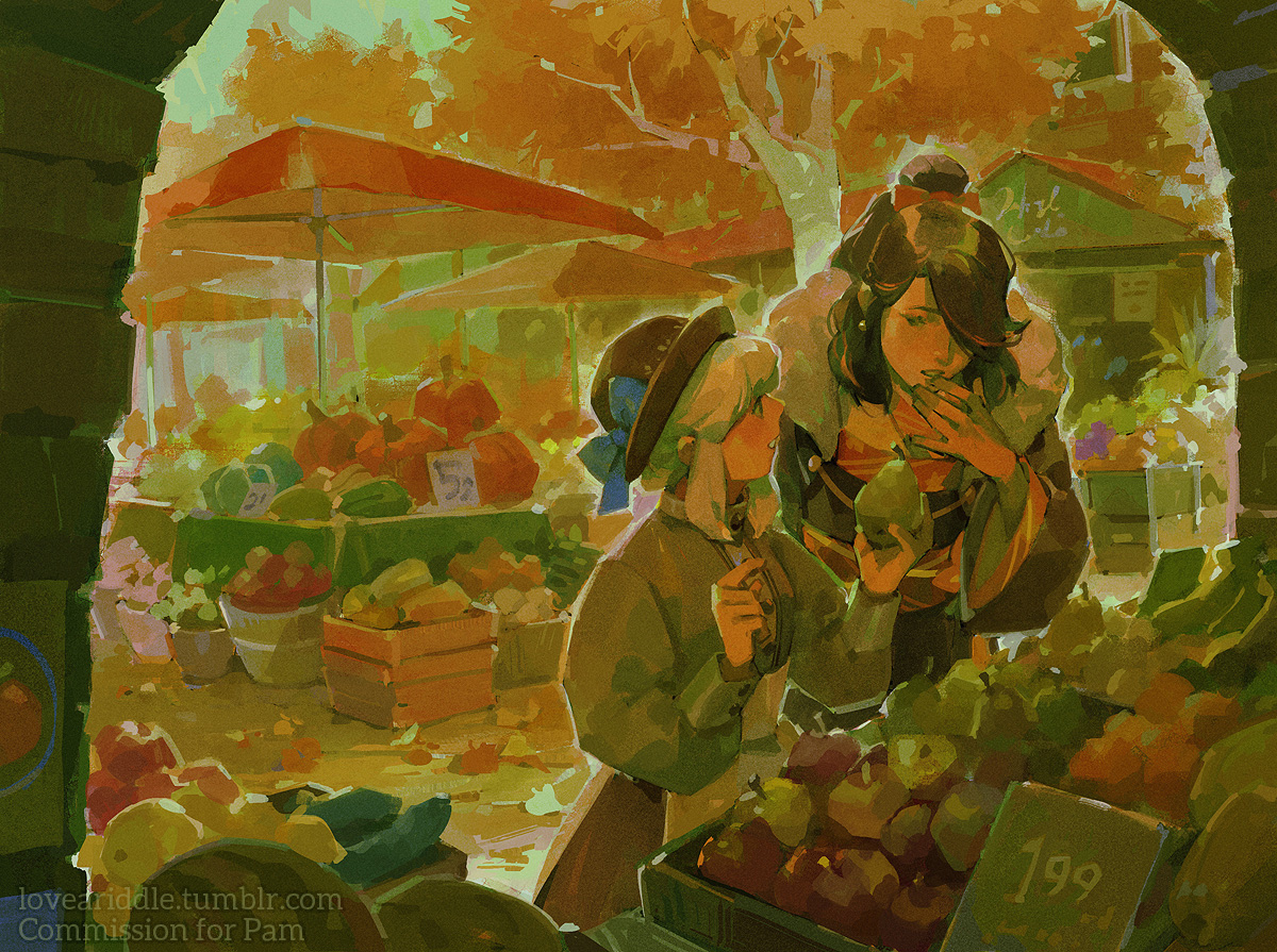 loveariddle_'s tweet photo. illust comm!!🍂🍎🍊🍋 https://t.co/0ikJ6StnSd