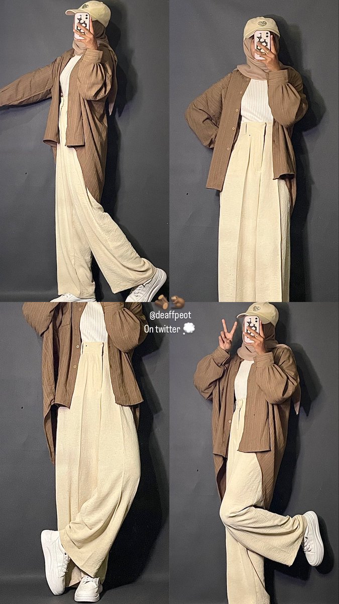 Deaffpeot's tweet photo. Outfit hangout ala cebum 🪵

Kemeja oversize : https://t.co/TU9qoZ91GK
Inner : https://t.co/bZbChQofBb
Topi : https://t.co/cBvdVZSP1T
Kulot crinkle : https://t.co/F3B8K8y0xm
Sneakers putih : https://t.co/9qsSJ0nqCi https://t.co/CGP0aHrPwO