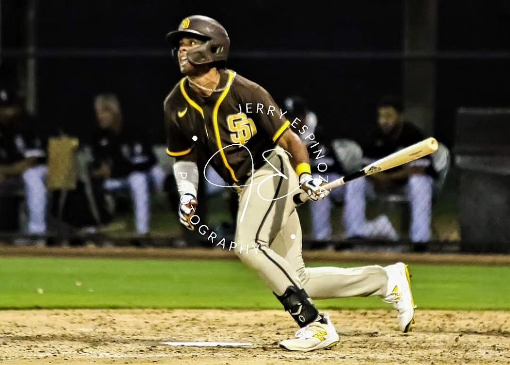 JEspinoza1634's tweet photo. San Diego Padres 2023 4th round draft pick Homer Bush Jr hits his first professional over the wall home run 7/27/23 vs the Chicago White Sox in the Arizona Complex League. https://t.co/lADT3esxuI