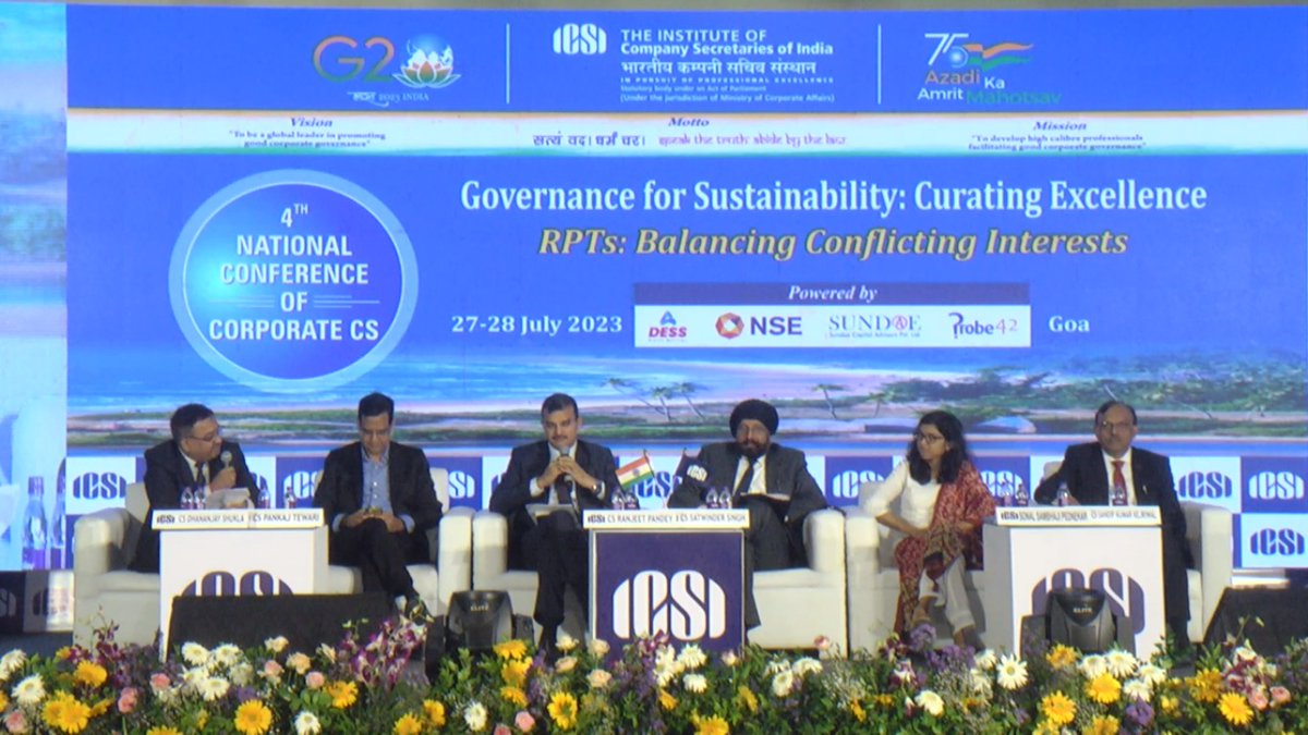 icsi_cs's tweet photo. 4th National Conference of Corporate #CS - Technical Session  III - #RPTs: Balancing Conflicting Interests #ICSICorporateCS @g20org  @AmritMahotsav https://t.co/MI5NqqTxMl