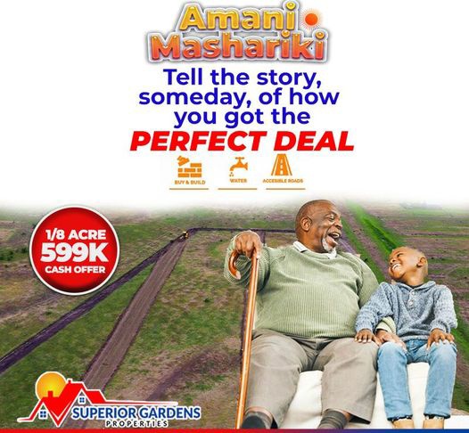patrickmuoki5's tweet photo. The perfect deal is here @SUPERIORGARDEN3 . We will make the process smooth for you to invest. 
Call us on 0799310036
#AmaniGardens  #Feelgoodfriday #PatiaRohoAmani #Worldcoin Aliens My Twitter Kimani Ichungwa Toi Market https://t.co/DwWXkvA20E