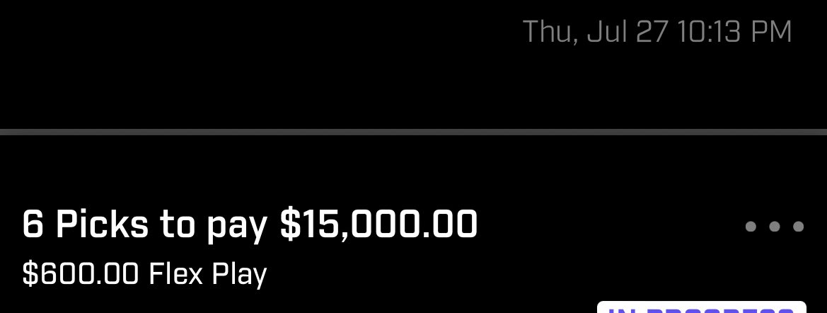 SrirachaDfs's tweet image. 💰MASSIVE GIVEAWAY 💰

***UP TO $3,000***

⚠️MUST LIKE, RT AND FOLLOW TO BE ELIGIBLE⚠️

3 LUCKY WINNERS WILL RECEIVE $1,000 EACH IF- 

•I go 4/4 on this $10,000 free entry 
•I hit 6/6 on both $600 Flex 6 to win $15,000

We are hoping for some close games tonight! 

*if I go 4/4…