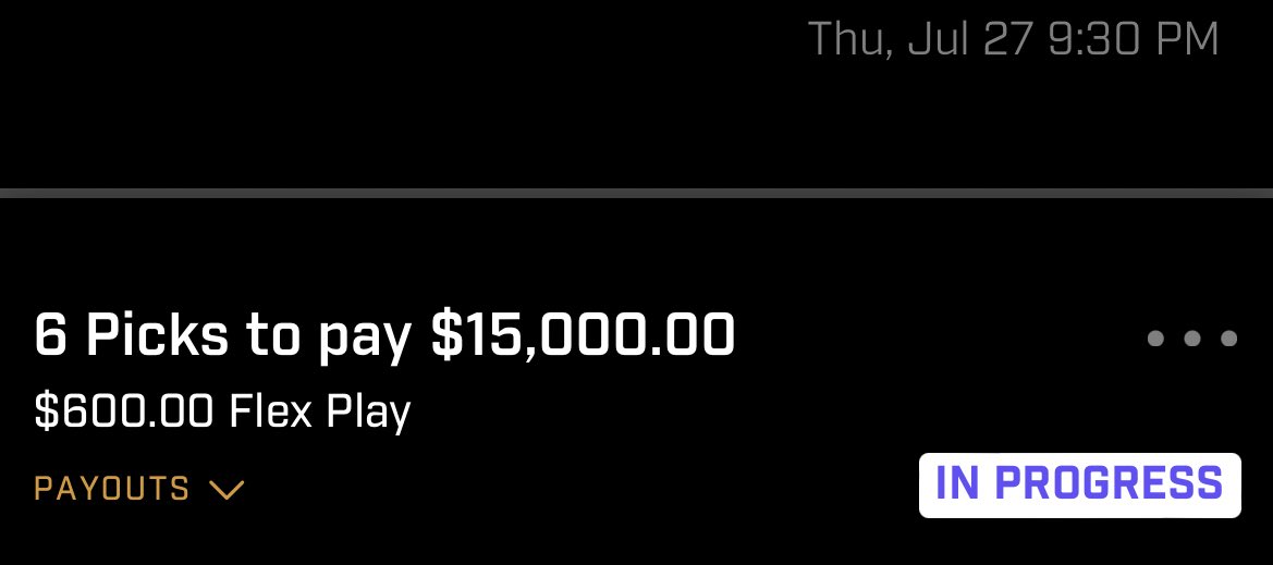 SrirachaDfs's tweet image. 💰MASSIVE GIVEAWAY 💰

***UP TO $3,000***

⚠️MUST LIKE, RT AND FOLLOW TO BE ELIGIBLE⚠️

3 LUCKY WINNERS WILL RECEIVE $1,000 EACH IF- 

•I go 4/4 on this $10,000 free entry 
•I hit 6/6 on both $600 Flex 6 to win $15,000

We are hoping for some close games tonight! 

*if I go 4/4…