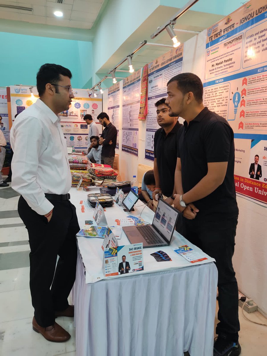 officialmanishh's tweet photo. Exciting moments at the IGNOU Udyami Samagam! Team Technoptimize had an incredible opportunity to present our startup venture in front of esteemed guests
@InnovationsIGN1 @OfficialIGNOU @adtechnoptimize https://t.co/31sgbImha4