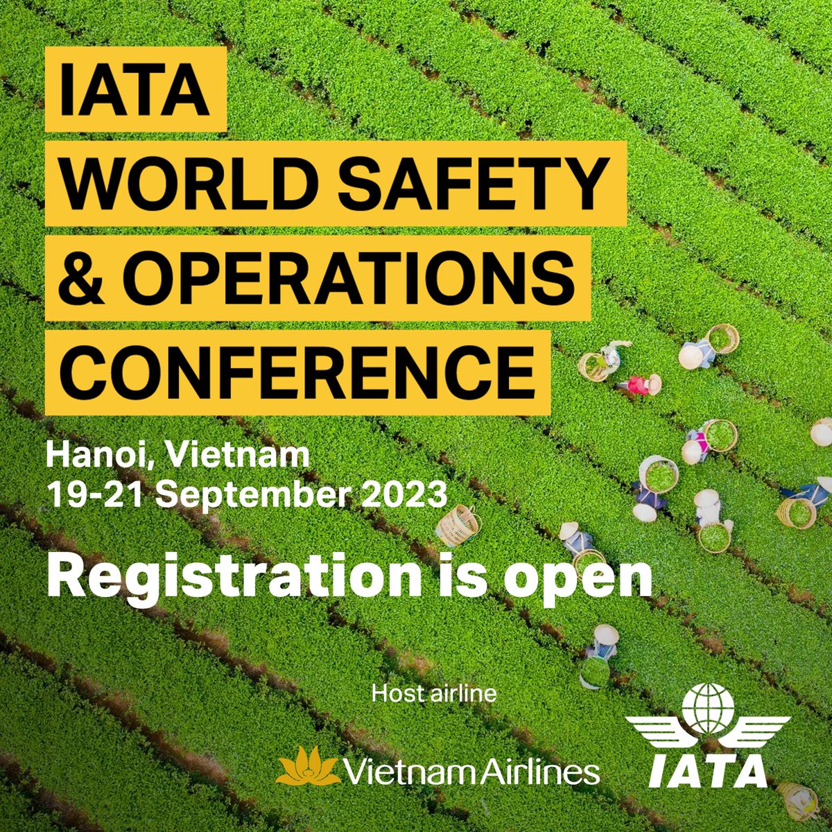 MROBusiness's tweet photo. It's time for our #industry to come together again for the first #edition of the #IATA #WorldSafety and #OperationsConference in #Hanoi, #Vietnam. #Registernow! #IATAWSOC #WSOC
@IATA @VietnamAirlines
To attend Register Here:https://t.co/ljlZ1FEd7o
#Aviation #sustainability #MRO https://t.co/UPXqwCr1Va