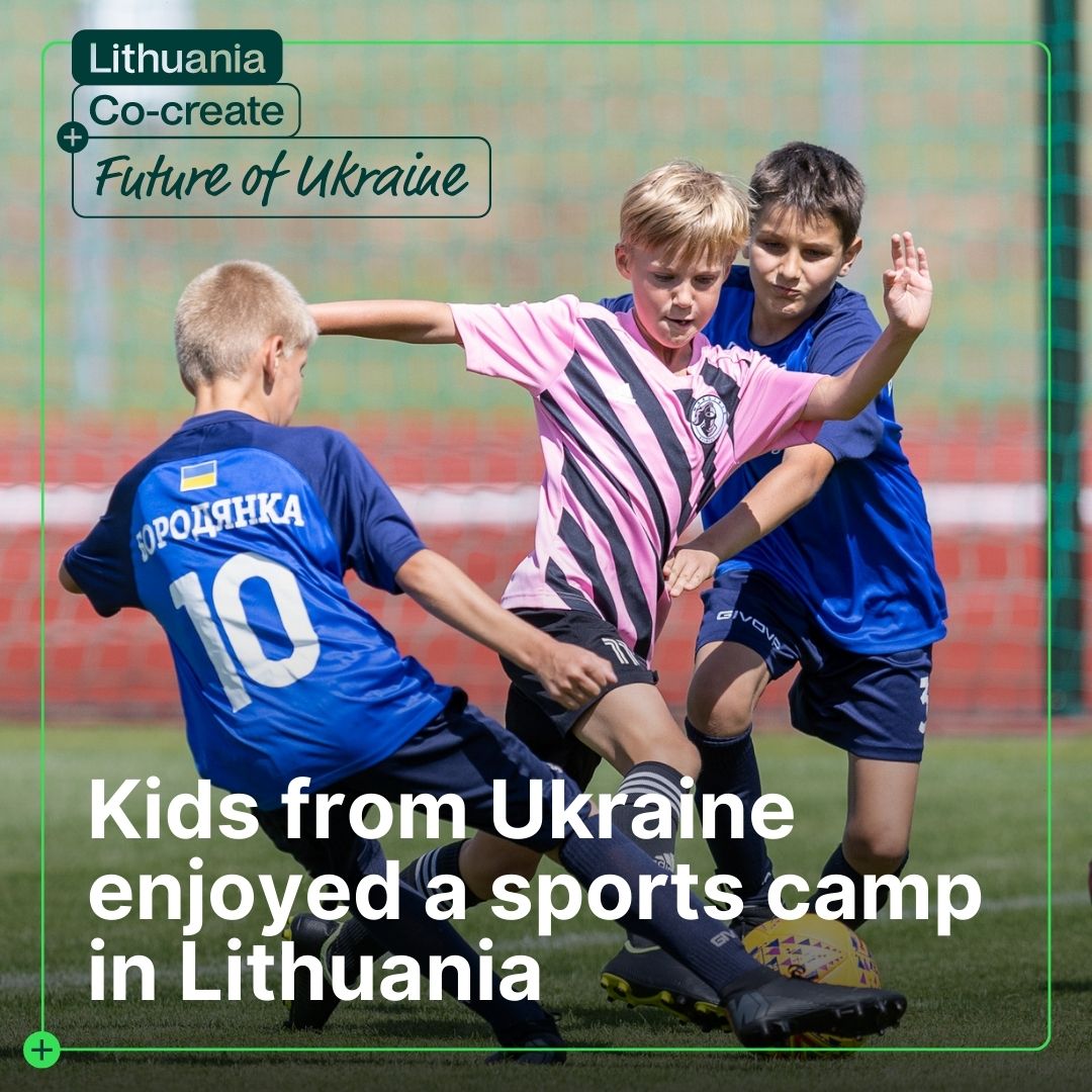 Lithuania's tweet photo. As part of Lithuania's soft initiatives for @Ukraine's education rebuilding, a 5-day camp was organized this week for #Ukrainian children from Borodyanka, where #Lithuania is rebuilding the lyceum.
🇱🇹#CoCreateFutureOfUkraine 🇺🇦 https://t.co/VvXnToluyp